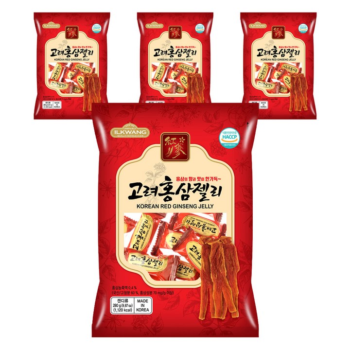 일광제과 고려홍삼젤리, 280g, 4개