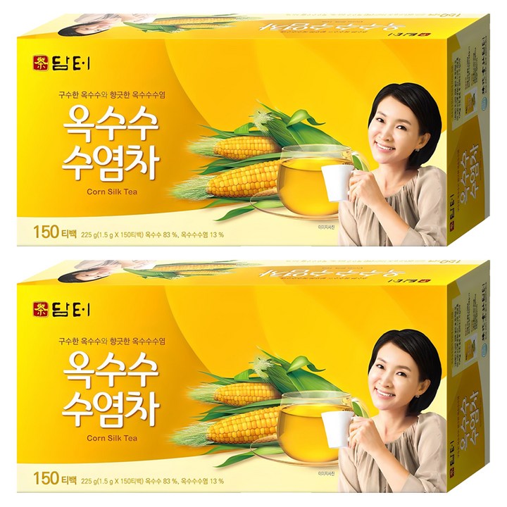 담터 옥수수 수염차, 1.5g, 150개입, 2개