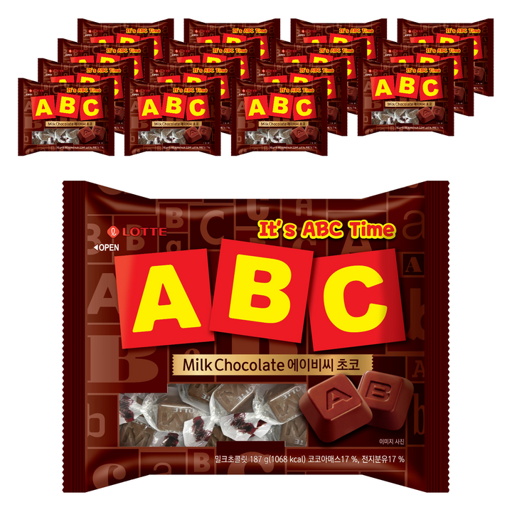 ABC초코, 187g, 16개