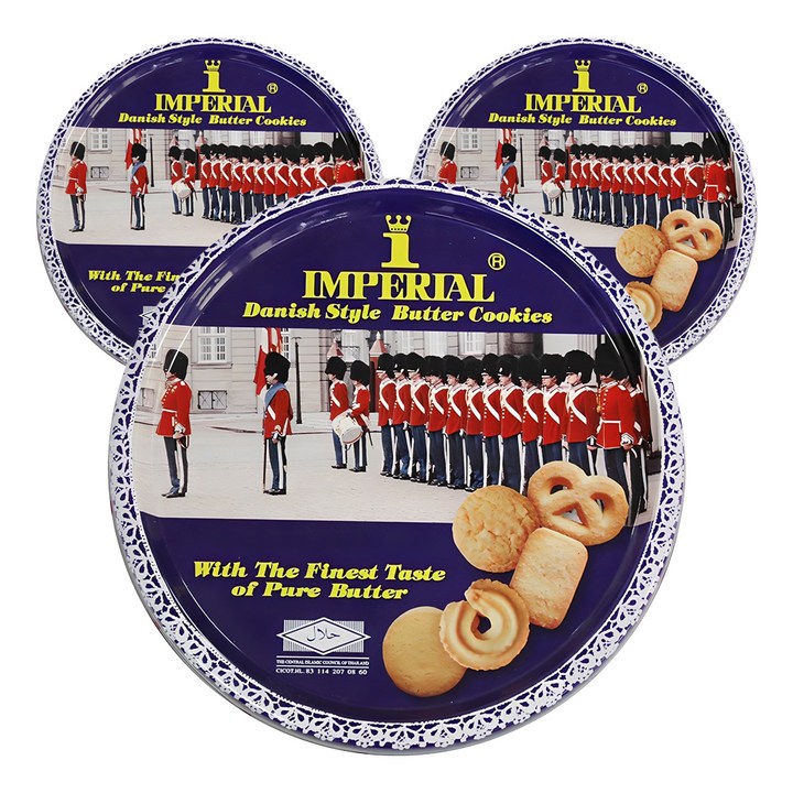 임페리얼쿠키 데니쉬 스타일 버터향, 500g, 3개