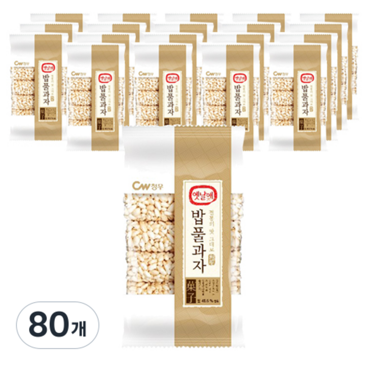 청우식품 밥풀과자 20p, 90g, 80개