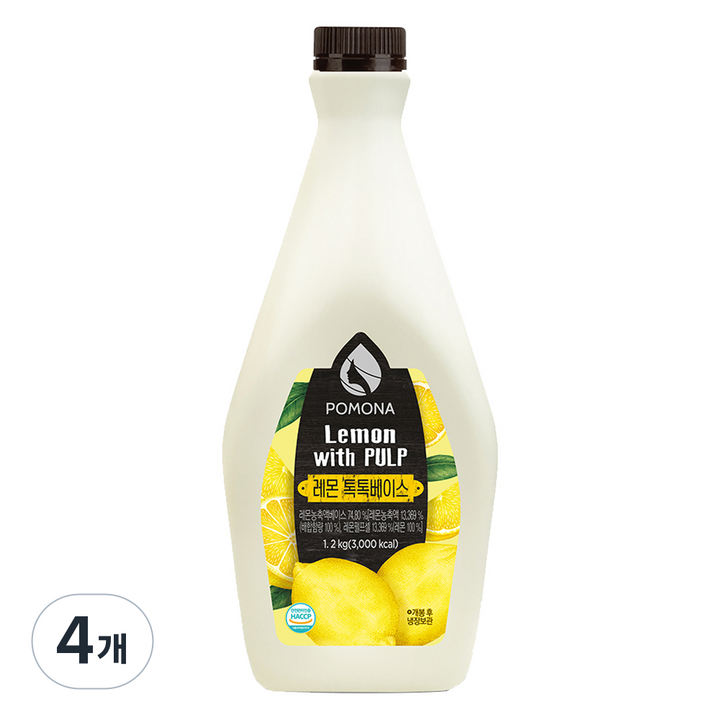 포모나 레몬 톡톡베이스, 1.2kg, 4개