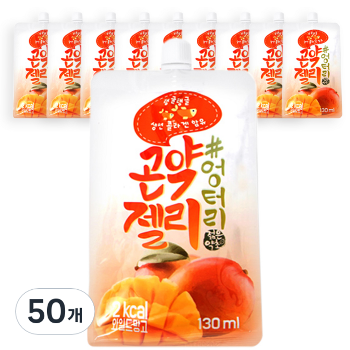 엉터리 곤약젤리 와일드망고, 130ml, 50개