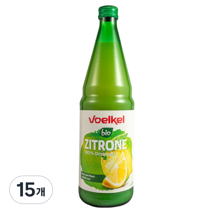 보엘켈 유기농 레몬주스, 15개, 750ml