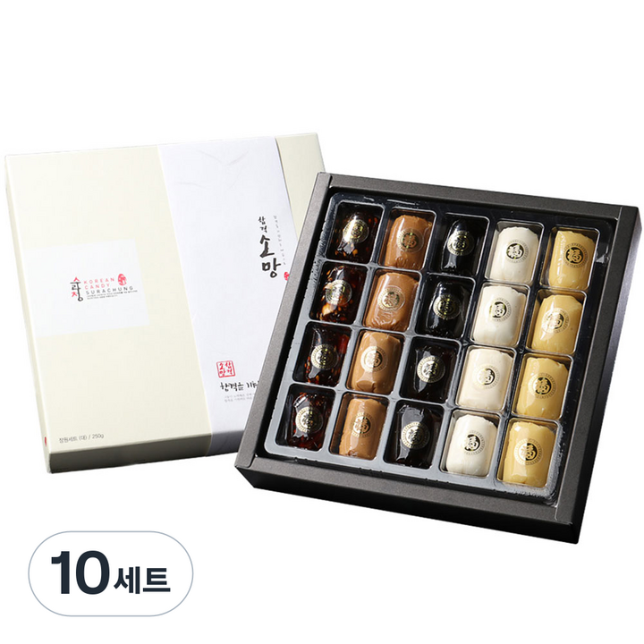 수라원 합격소망 엿 선물세트, 250g, 10세트