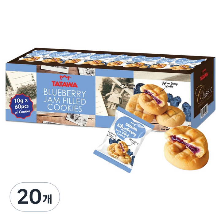 타타와 블루베리 쿠키 60p, 600g, 20개