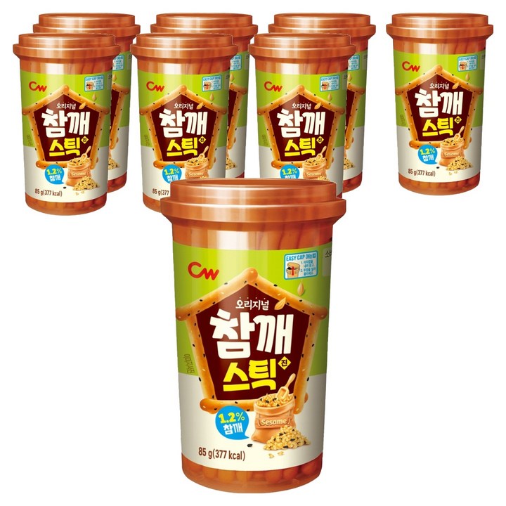 청우식품 참깨스틱 진, 85g, 8개