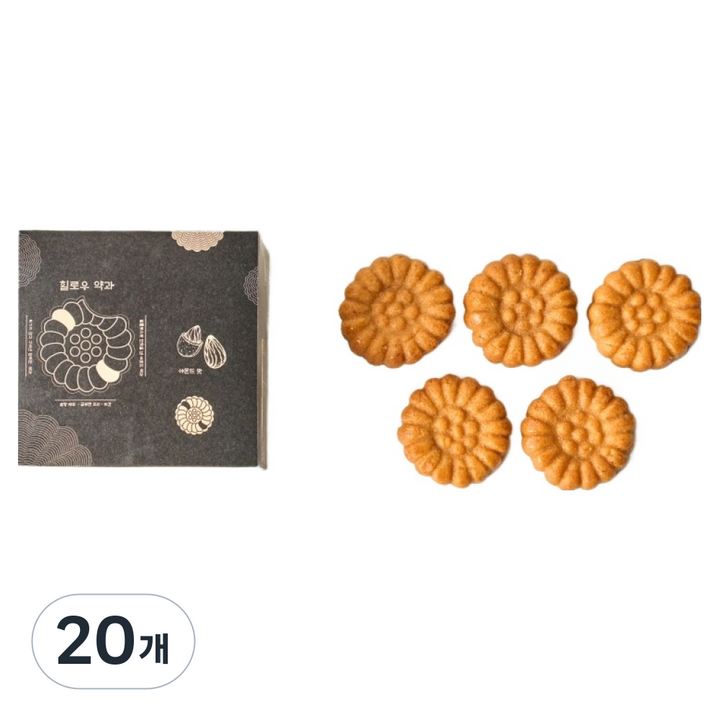 꼬랑지마카롱 힐로우 아몬드 약과 5p, 85g, 20개