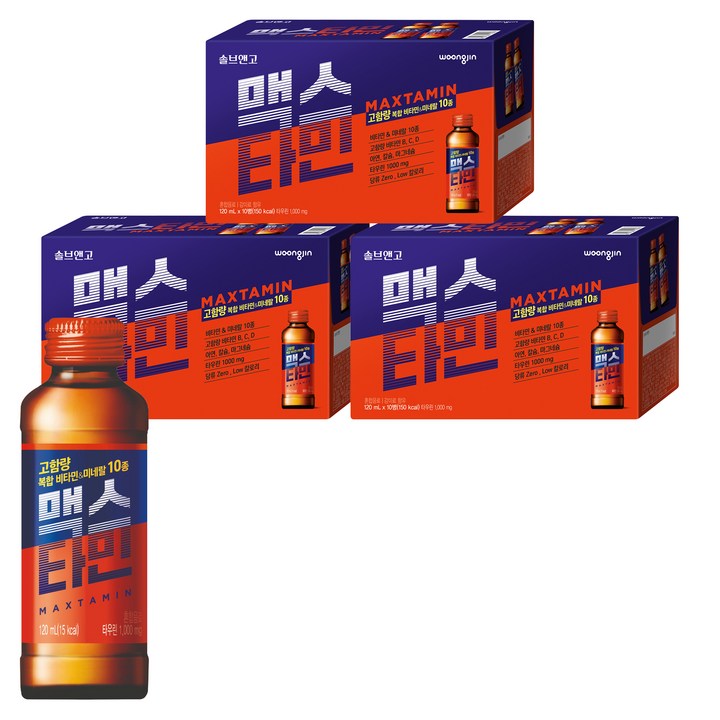 솔브앤고 맥스타민, 120ml, 30개입