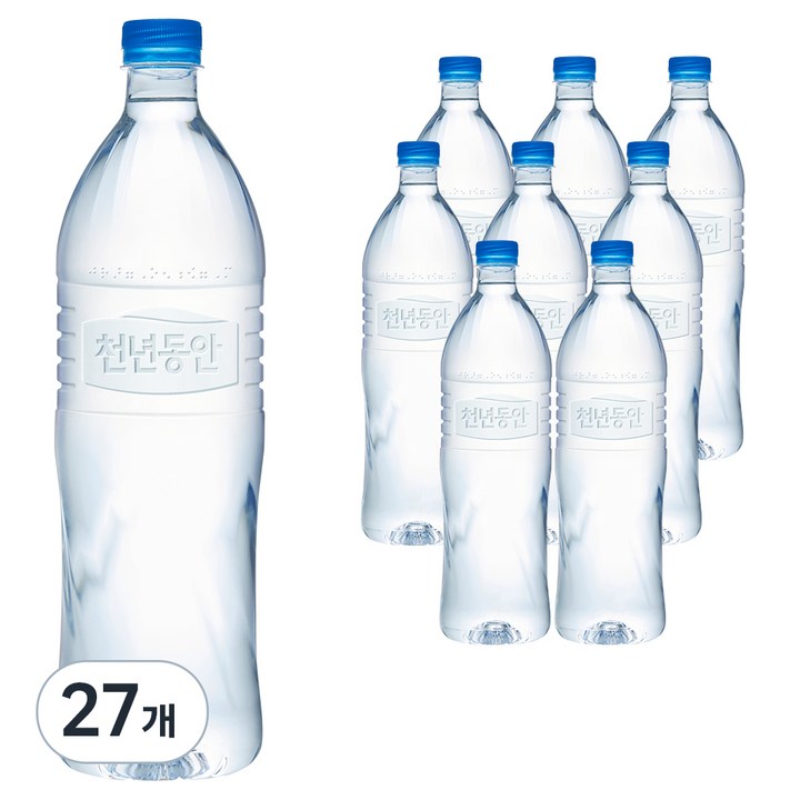천년동안 해양심층수 무라벨, 1.2L, 27개