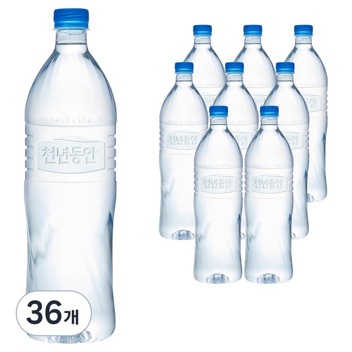 천년동안 해양심층수 무라벨, 1.2L, 36개