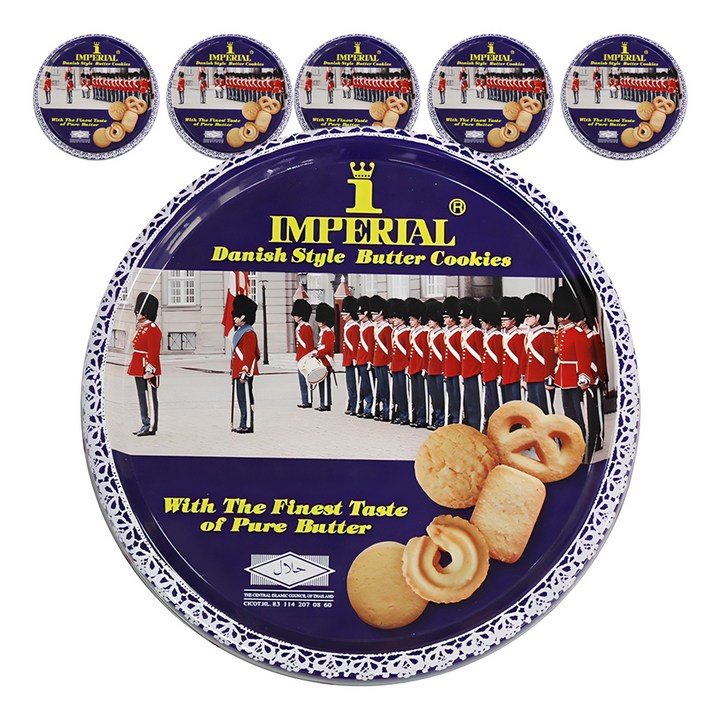 임페리얼쿠키 데니쉬 스타일 버터향, 500g, 6개