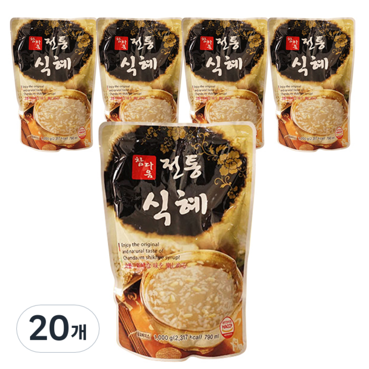 파낙스 참다음 전통식혜, 790ml, 20개