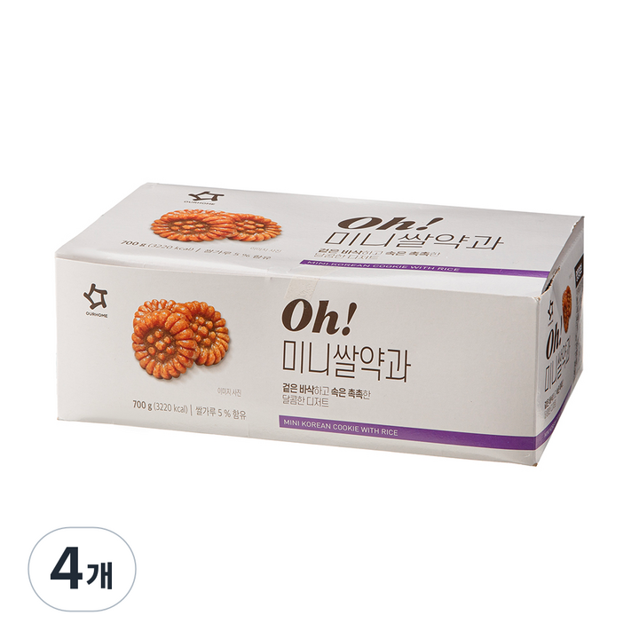 아워홈 Oh! 미니쌀약과 10p, 4개, 700g