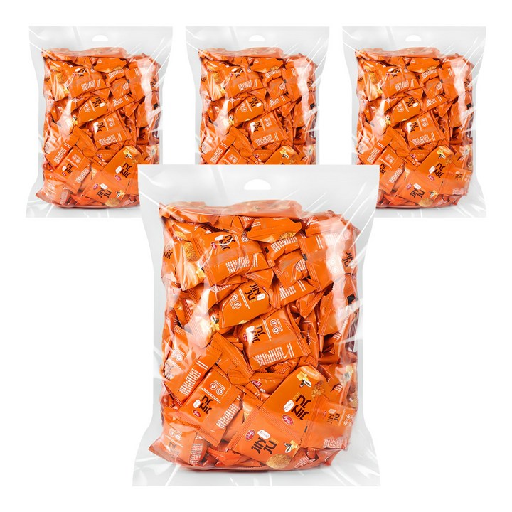 리키 진주 허니 쌀과자, 1kg, 4개