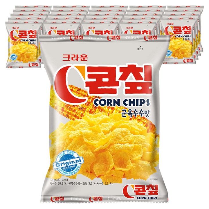 콘칲 C 군옥수수맛, 70g, 25개