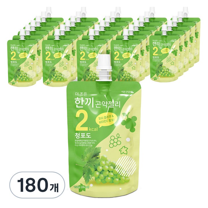더존건강 더조은 한끼곤약젤리 청포도, 150ml, 180개