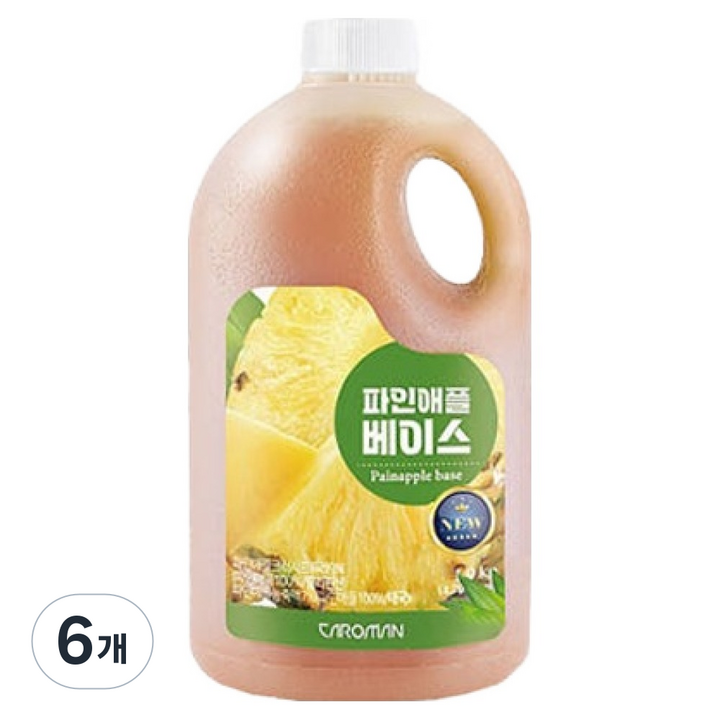 까로망 파인애플 베이스, 1.9kg, 6개