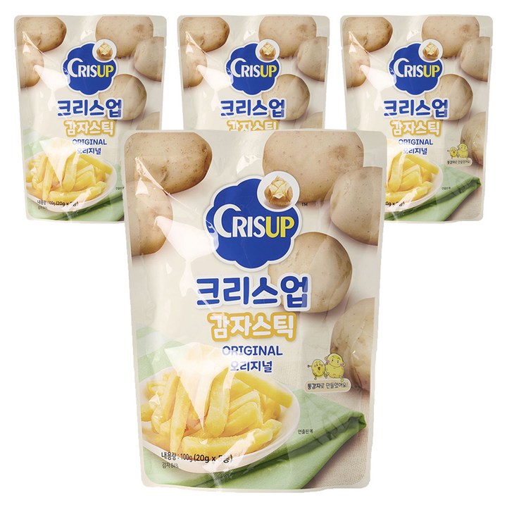크리스업 감자스틱 오리지널 5p, 100g, 4개