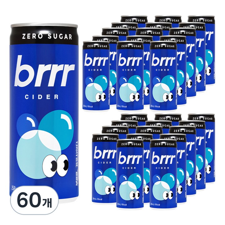 부르르 일화 제로사이다, 250ml, 60개