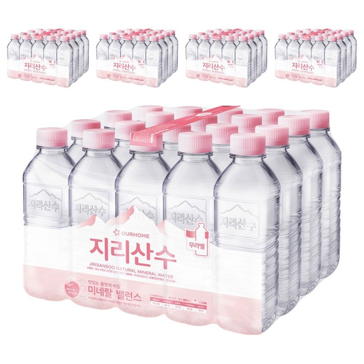 지리산수 무라벨, 500ml, 100개