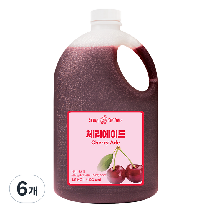 서울팩토리 체리에이드, 1.8kg, 6개
