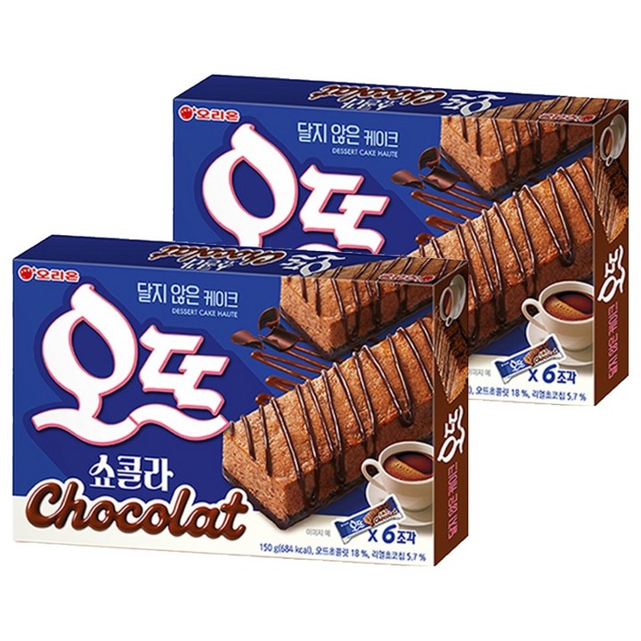 오리온 오뜨 쇼콜라, 150g, 2개