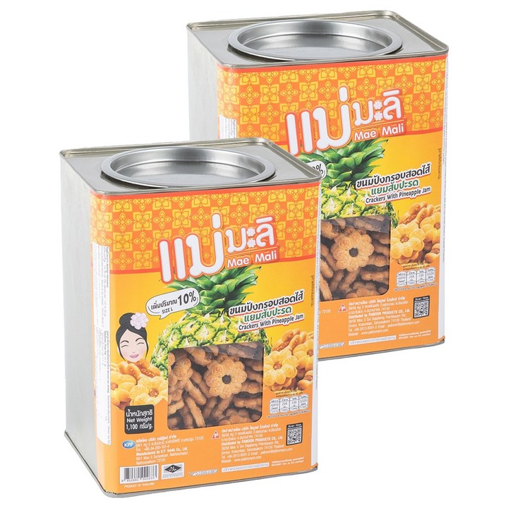 매말리 파인애플 비스켓, 2개, 1.1kg