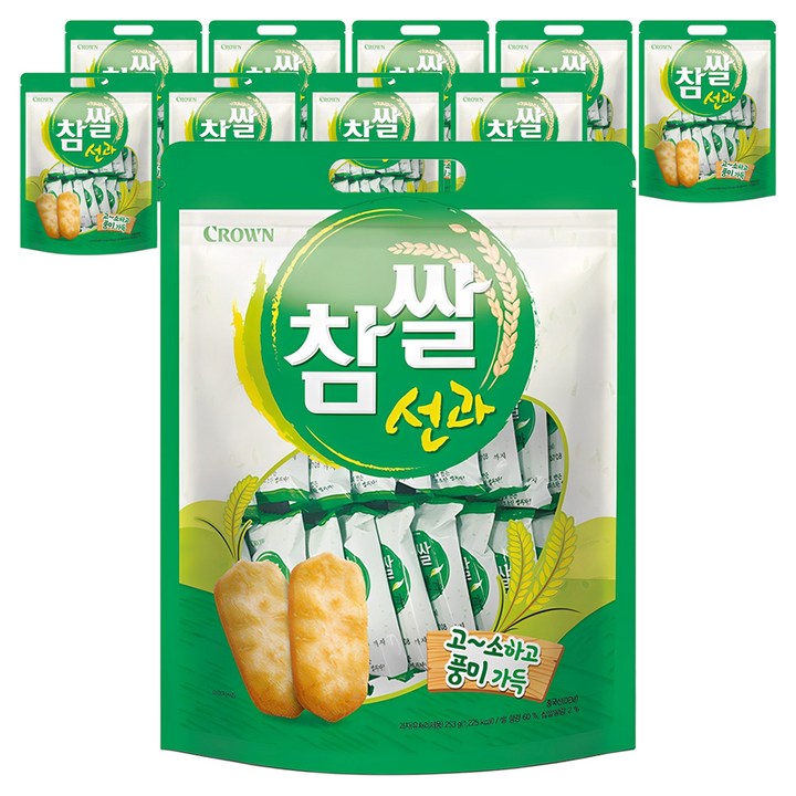 크라운 참쌀선과 대, 253g, 10개
