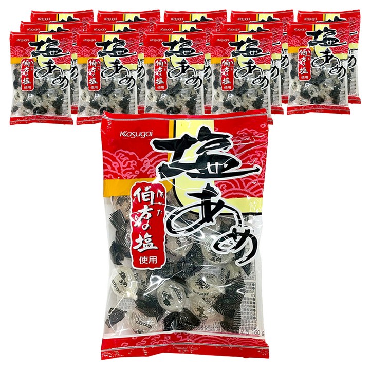 카수가이 시오 아메 소금사탕, 140g, 15개