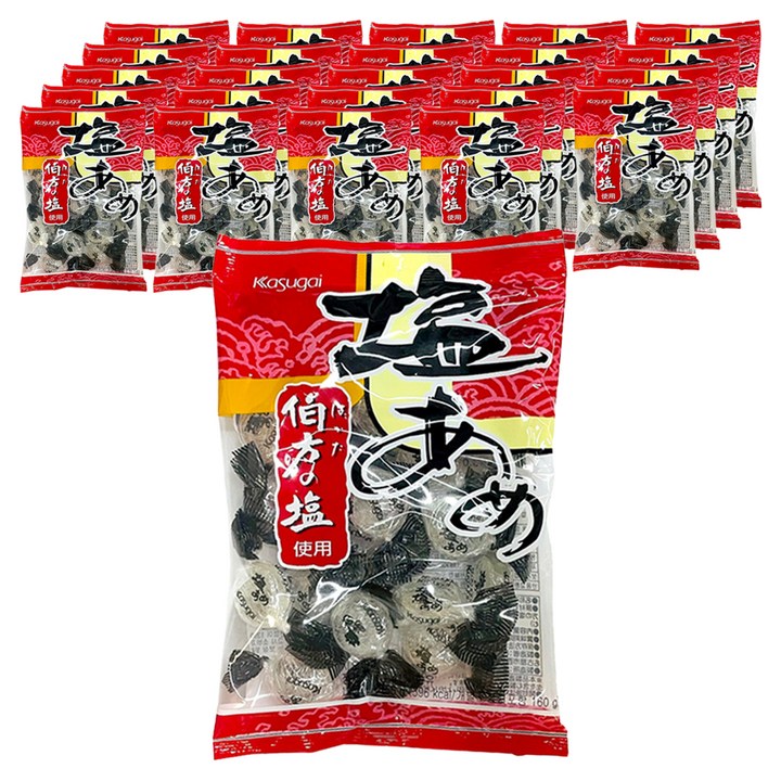 카수가이 시오 아메 소금사탕, 140g, 25개