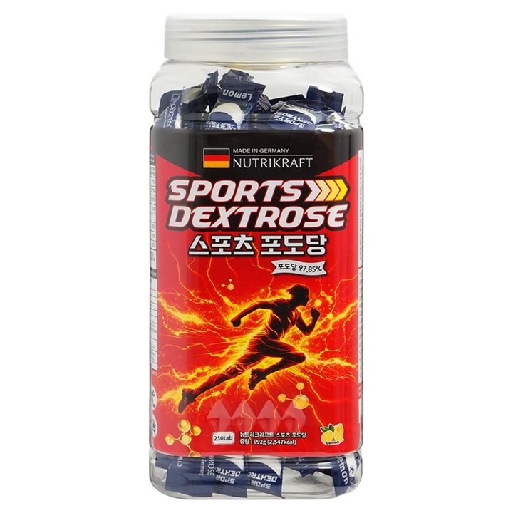 뉴트리크라프트 스포츠 포도당 캔디 레몬맛, 692g, 1개