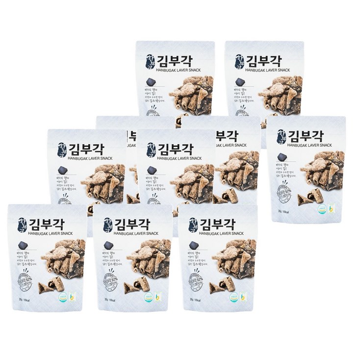 한부각 김부각, 10개, 30g