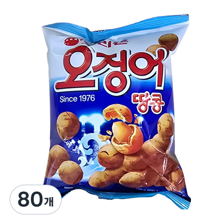 오리온 오징어 땅콩, 180g, 80개