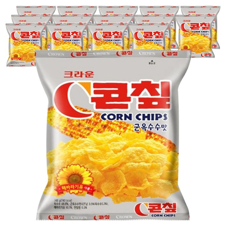 콘칲 군옥수수맛, 148g, 15개