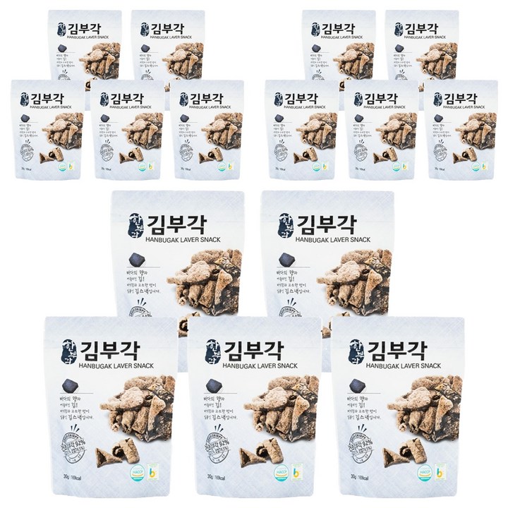 한부각 김부각, 15개, 30g