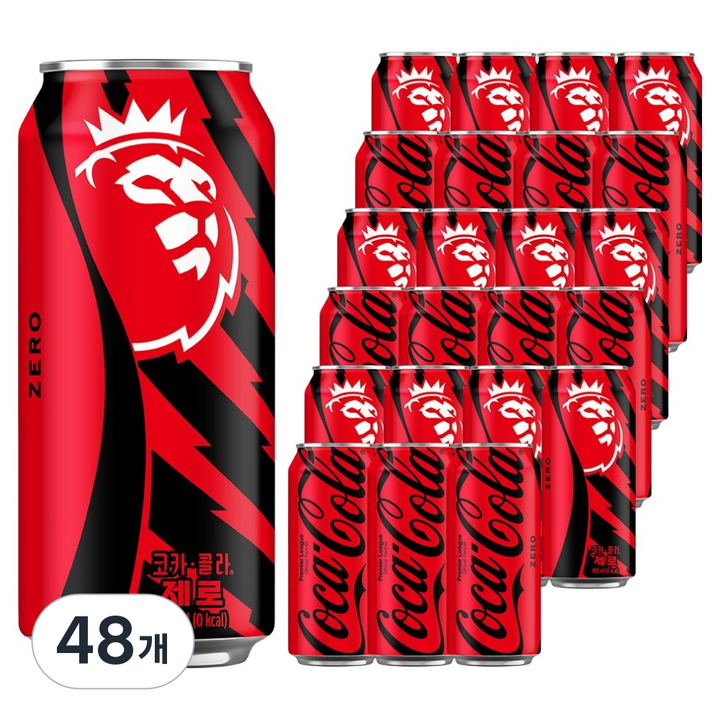 코카콜라 제로 프리미어리그 스페셜 패키지, 48개, 490ml
