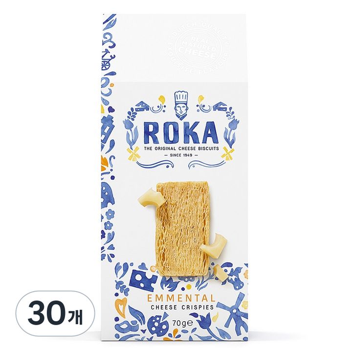 로카 에멘탈 치즈 크리스피, 70g, 30개