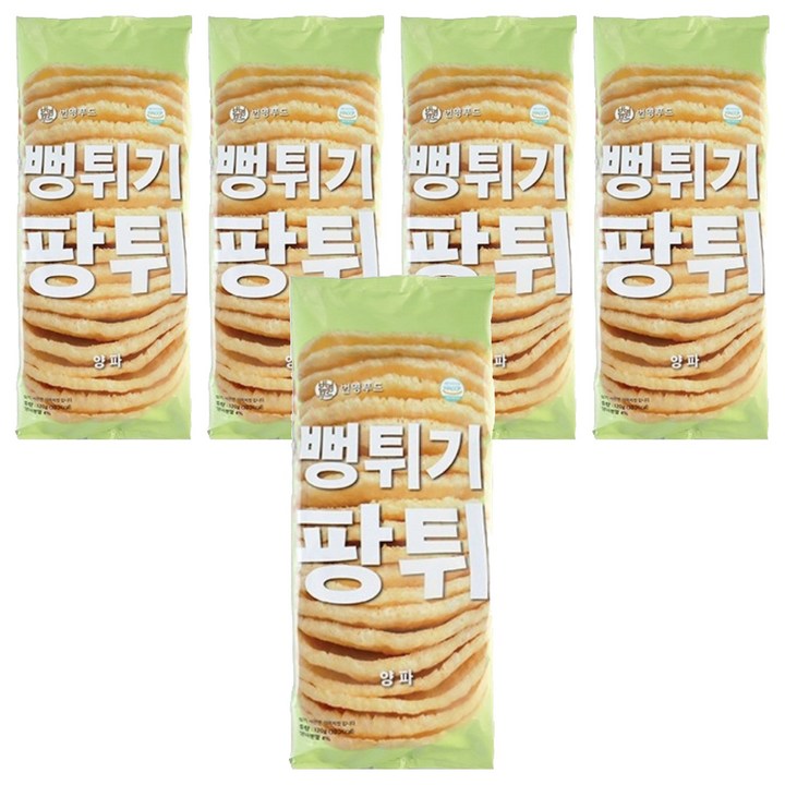 팡튀 양파 뻥튀기, 120g, 5개