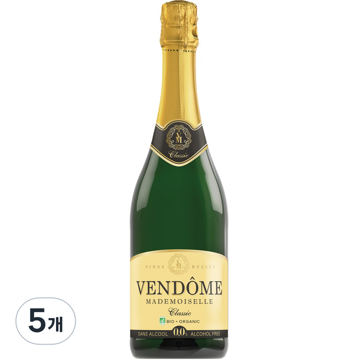 벤돔 페틸런트 유기농 스파클링 와인 클래식, 750ml, 5개