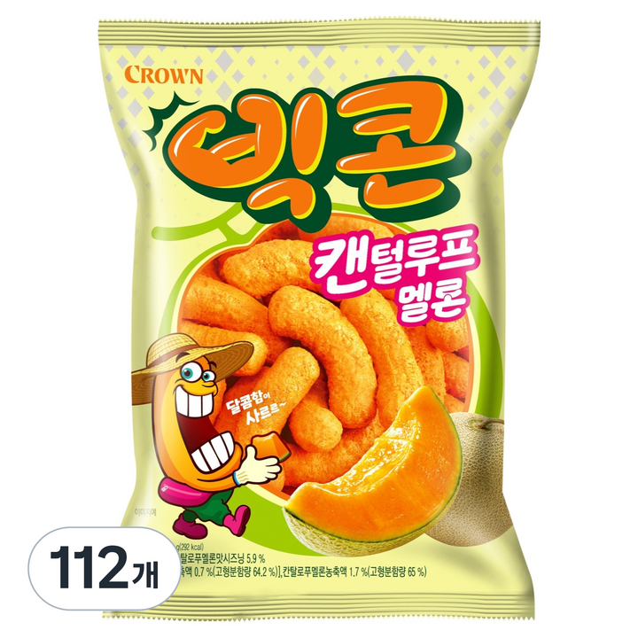 크라운 빅카초 빅콘 캔털루프 멜론, 60g, 112개