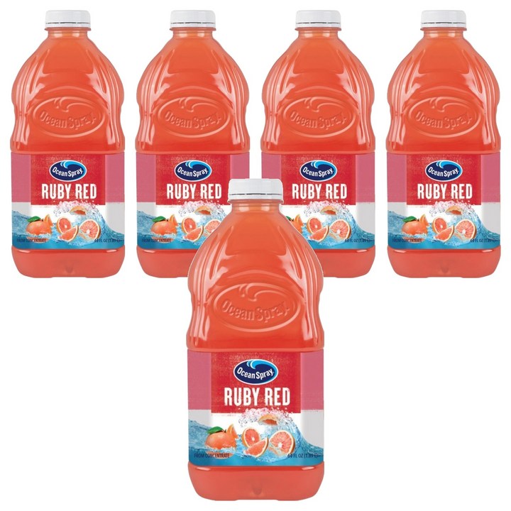 오션스프레이 루비 레드 자몽 드링크, 1.89L, 5개