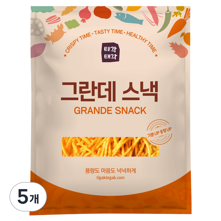 티각태각 그란데 스낵 고구마 스틱, 1kg, 5개