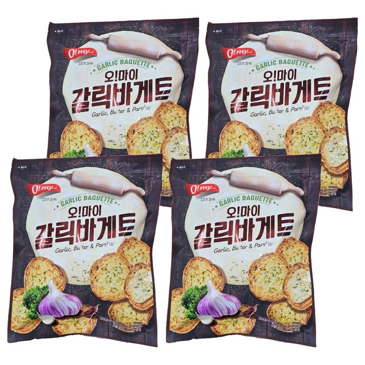 오 마이 갈릭바게트, 4개, 300g