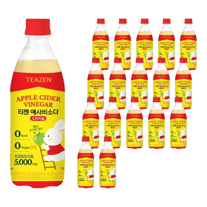 티젠 애사비소다 오리지널, 18개, 500ml
