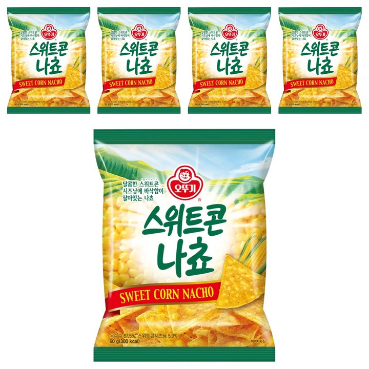 오뚜기 스위트콘 나쵸, 60g, 5개