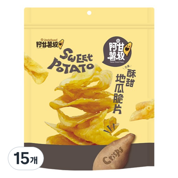 엉클스위트 고구마 크리스피 스낵, 150g, 15개