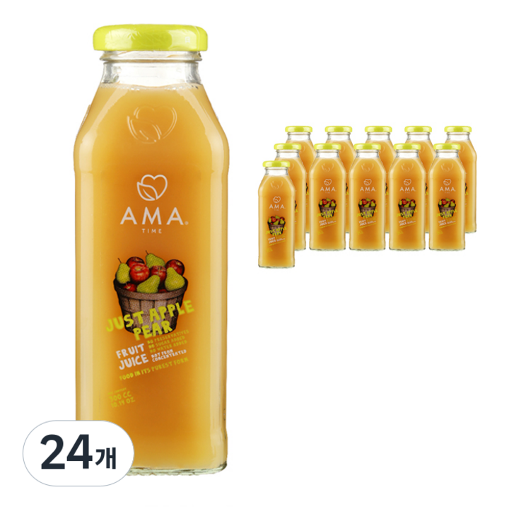 아마타임 저스트 애플 페어 과채주스, 300ml, 24개