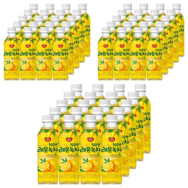 동원 청수연 레몬녹차, 350ml, 60개