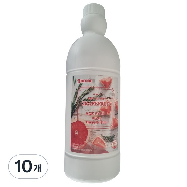베오베 자몽 농축 에이드, 1.8kg, 10개